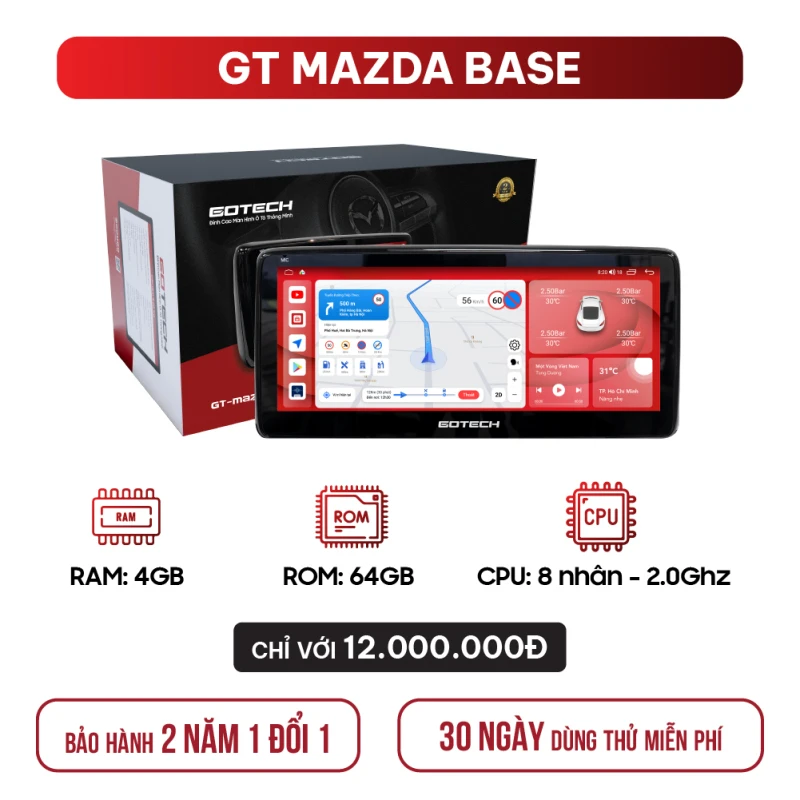 Màn hình ô tô thông minh GOTECH GT Mazda Base